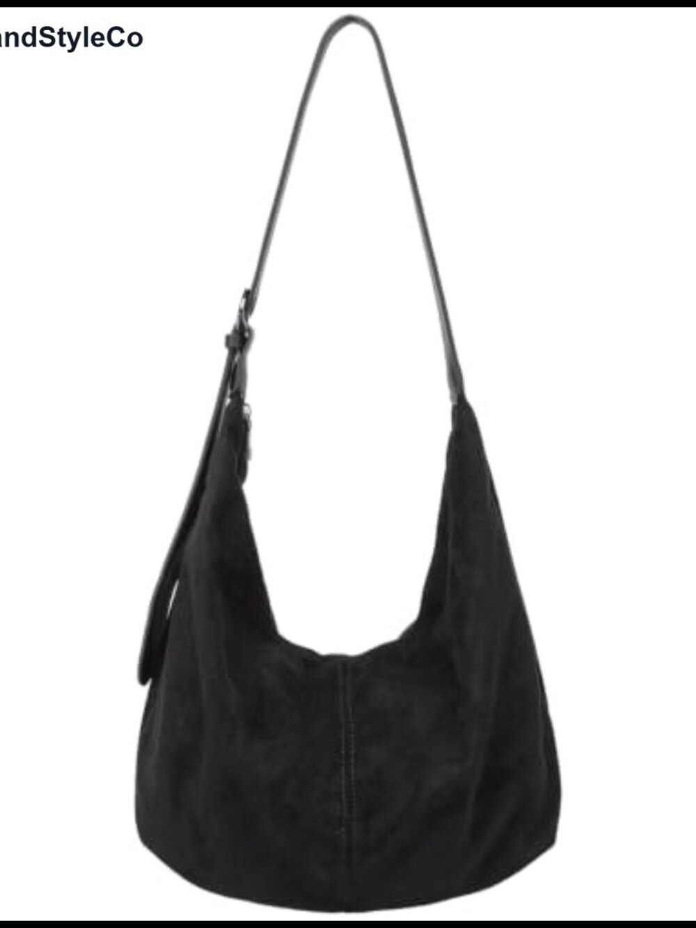 Faux Suede Slouchy Hobo Shoulder Bag Crossbody Tote Purse